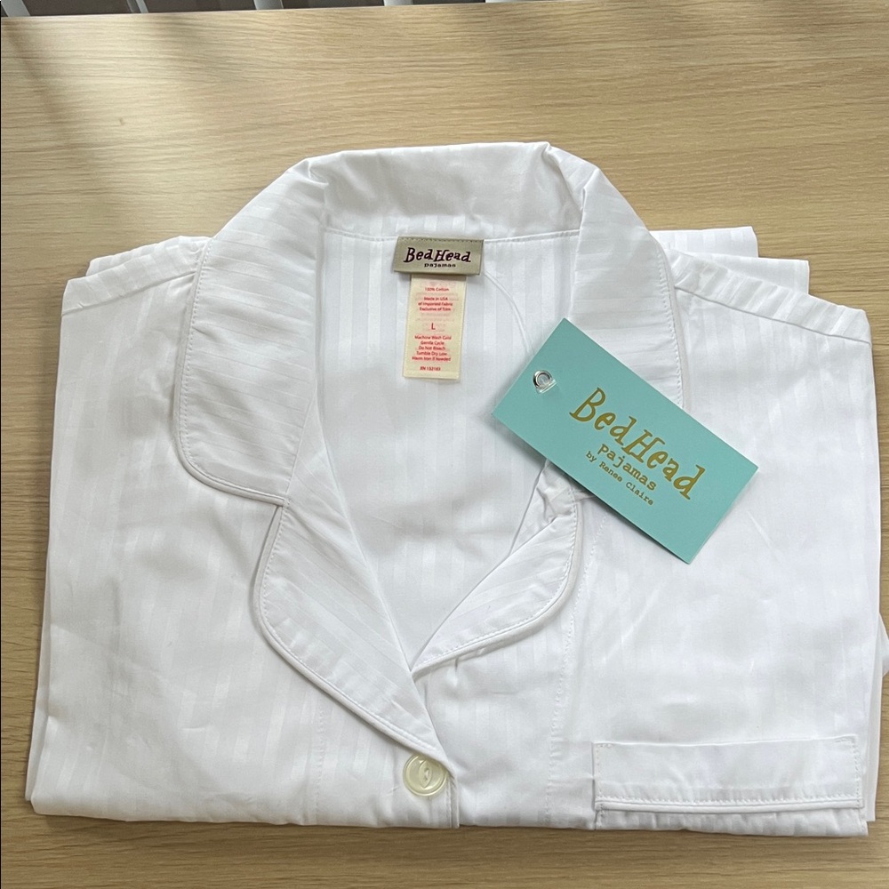 BedHead Women’s 3D Classic White Stripe PJ Sets